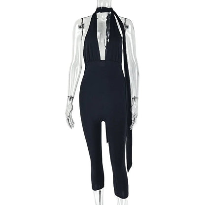 Joskaa Backless Halter Bodycon Romper - romper image 5