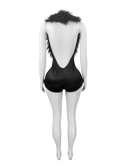 Joskaa Backless Halter Bodycon Romper - romper image 4
