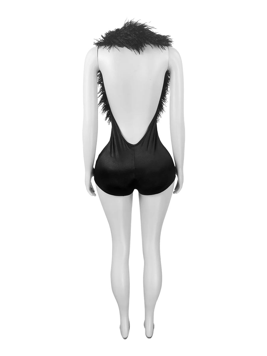 Joskaa Backless Halter Bodycon Romper - romper image 4