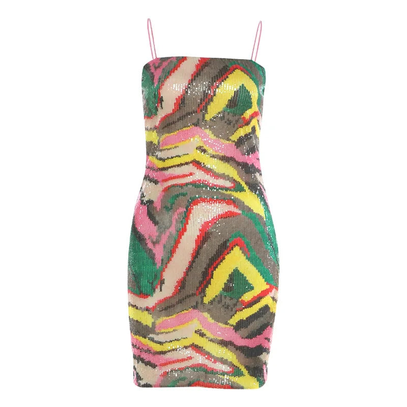 Women's Sequin Sleeveless Bodycon Mini Dress - Additional View 7