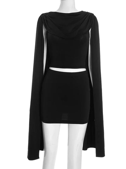 Women's Ruched Mini Elegant Ribbon Tank Two Piece Set