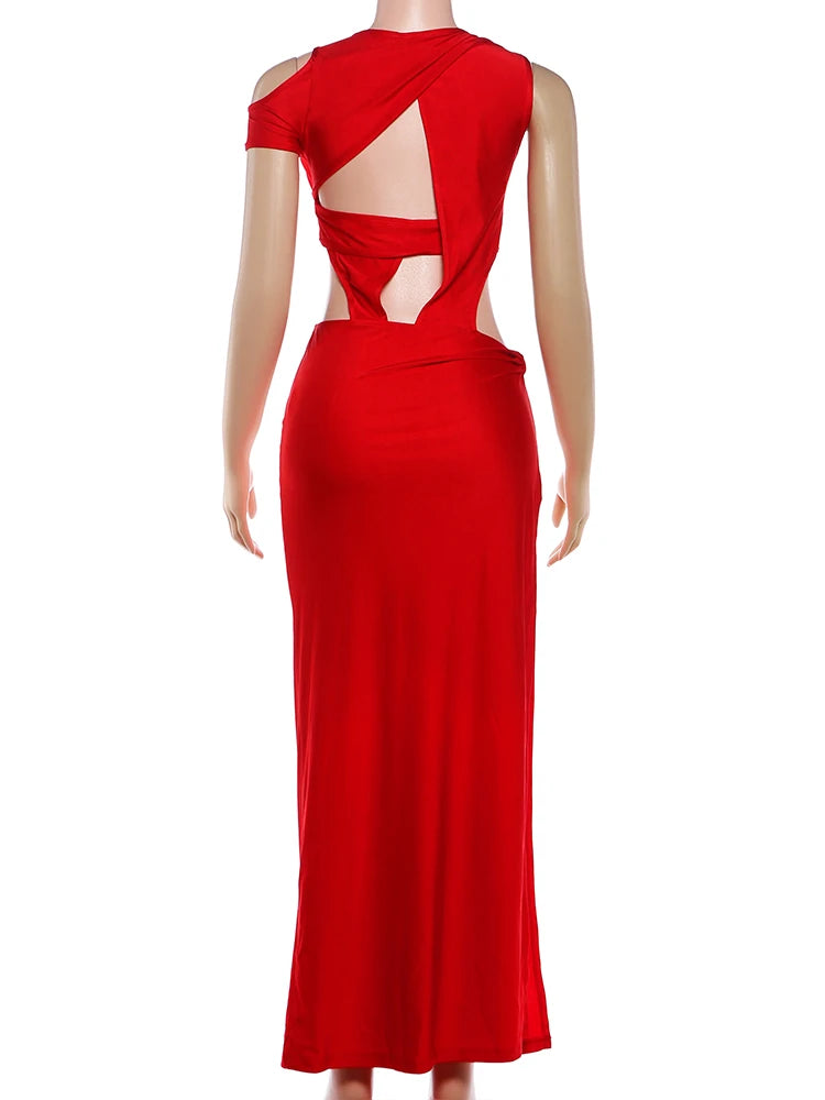 Joskaa Backless Sleeveless Bodycon Maxi Dress - maxi dress image 4
