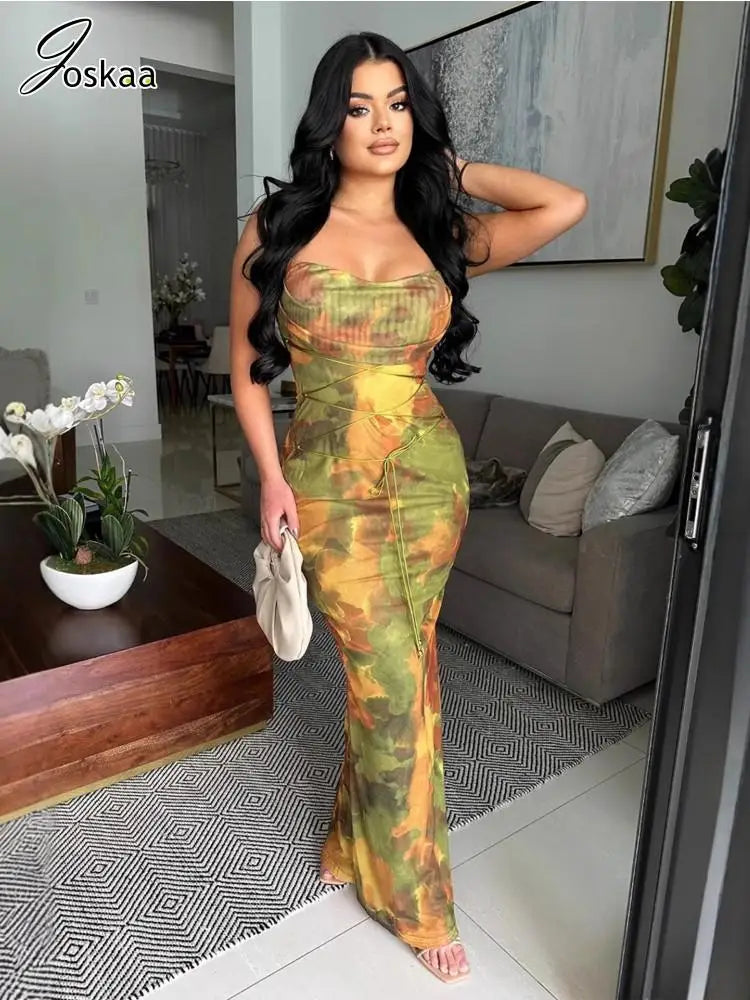Women's Sleeveless Bodycon Maxi Bikini Set – Women's Fashion Wholesale – Front View