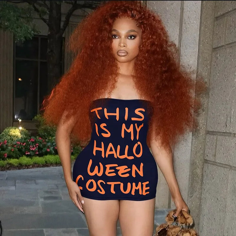 Women's Backless Strapless Bodycon Mini Dress