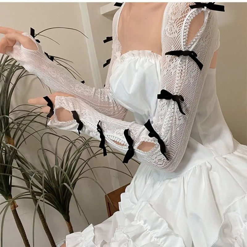Wholesale Lace Oversleeve Wraps Bowkot Accessory