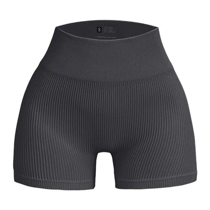 Wholesale Women's Knit High Waist Ribbed Shorts