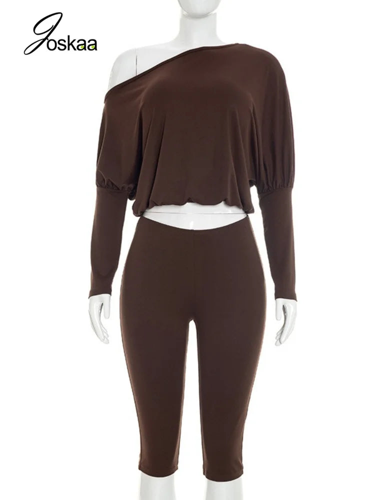 Women's Long Sleeve Two Piece Set - Back View