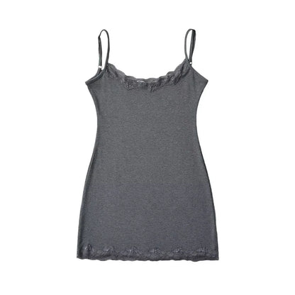 Joskaa Lace Sleeveless Mini Dress Cotton Stretch Slim - mini dress image 7