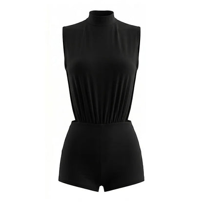 Women's Backless Cutout Sleeveless Bodycon Romper - Additional View 7
