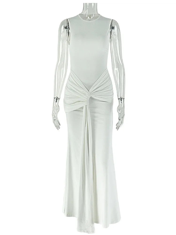 Joskaa Ruched Backless Sleeveless Bodycon Dress - bodycon dress image 5