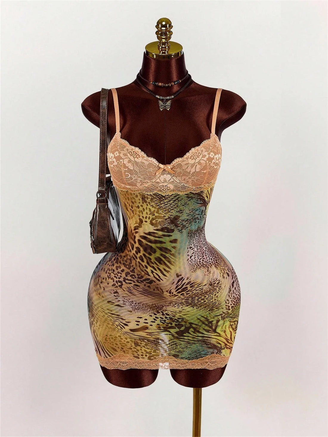 Joskaa Lace Sleeveless Bodycon Mini Dress - mini dress image 2