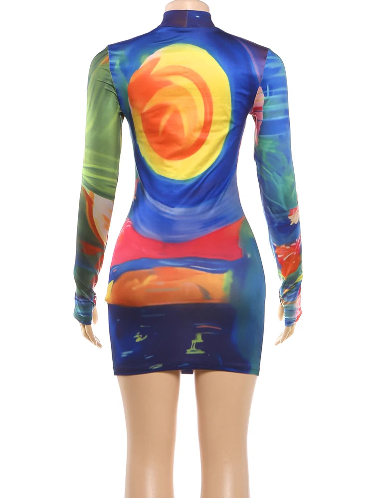 Joskaa Long Sleeve Bodycon Mini Dress - mini dress image 4