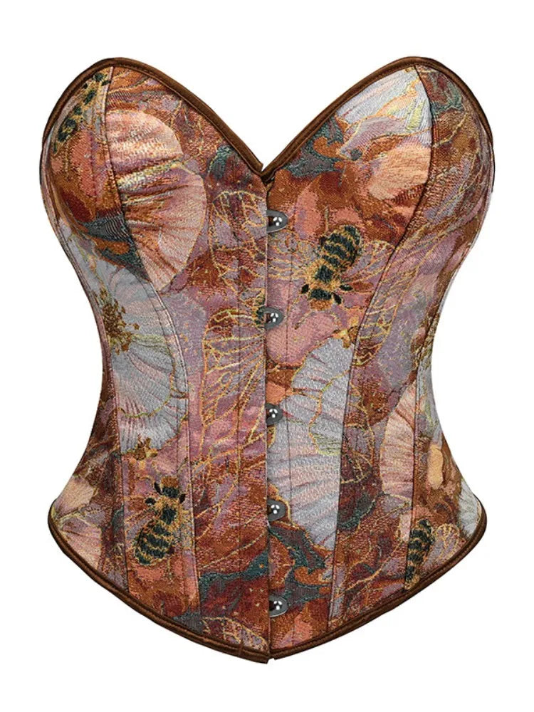 Women's Vintage Bustier Bee Two Piece Set