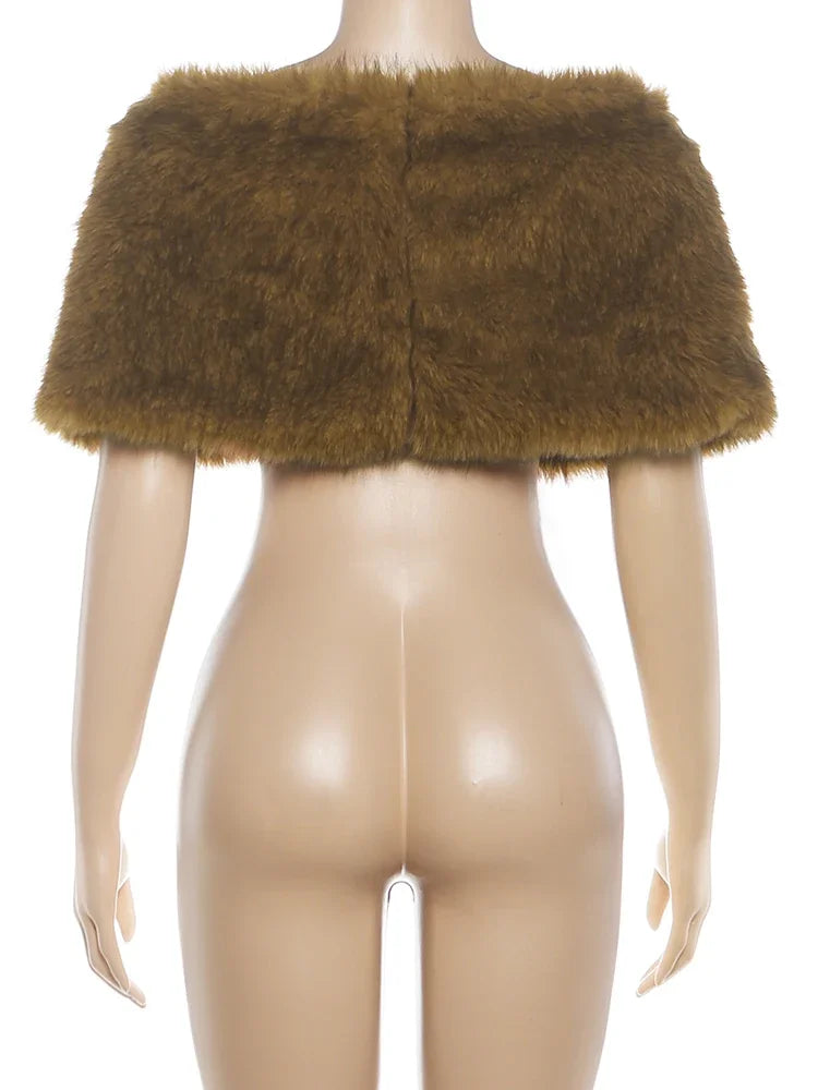Joskaa Crop Jacket Luxury Faux Fur - jacket image 4