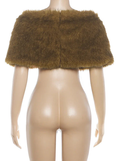 Joskaa Crop Jacket Luxury Faux Fur - jacket image 4