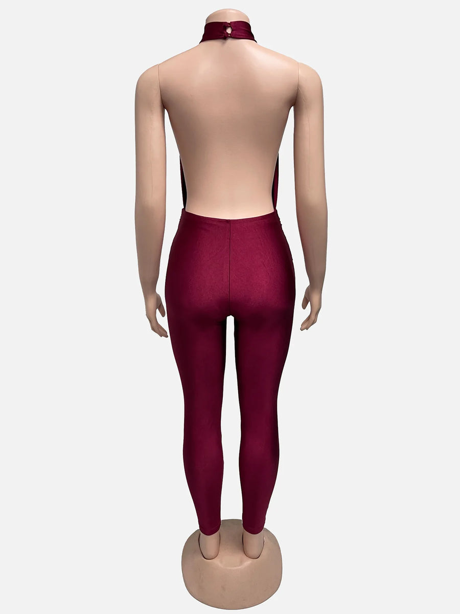 Joskaa Cutout Backless Sleeveless Jumpsuit - jumpsuit image 3