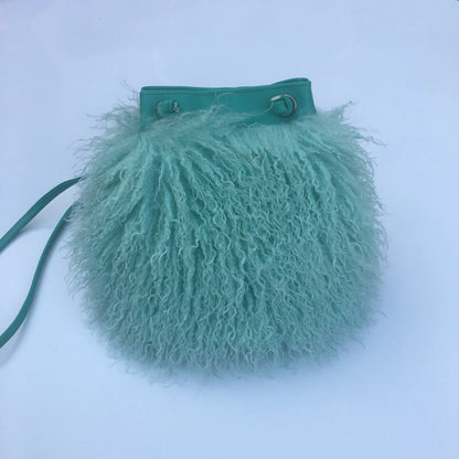 Wholesale Long Faux Fur Wool Shawl Accessory