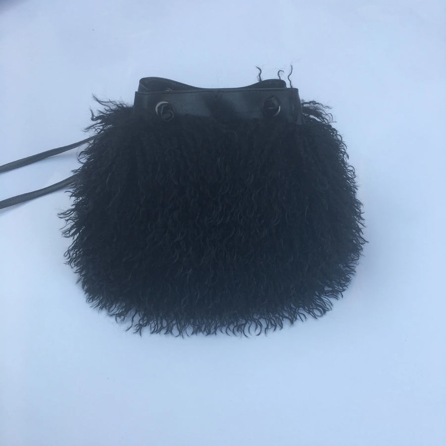 Wholesale Long Faux Fur Wool Shawl Accessory