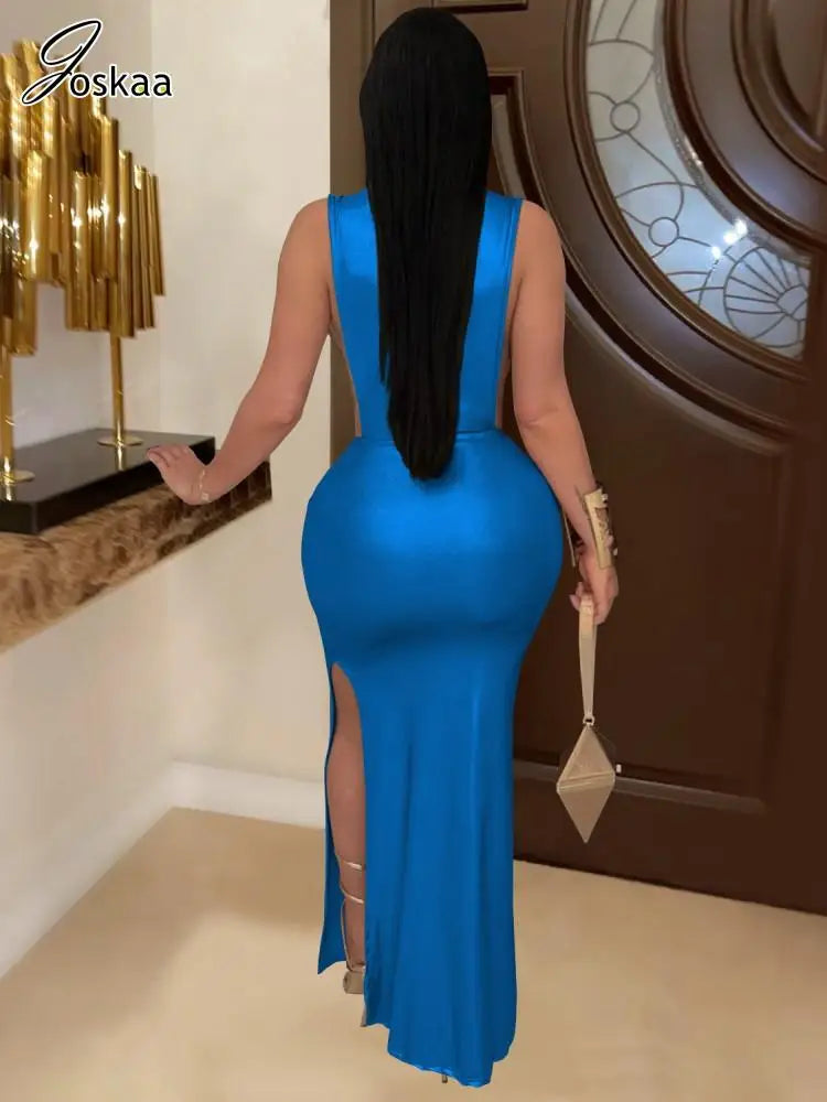 Wholesale Women's Ruched Sleeveless Bodycon Dress Gold – Side View