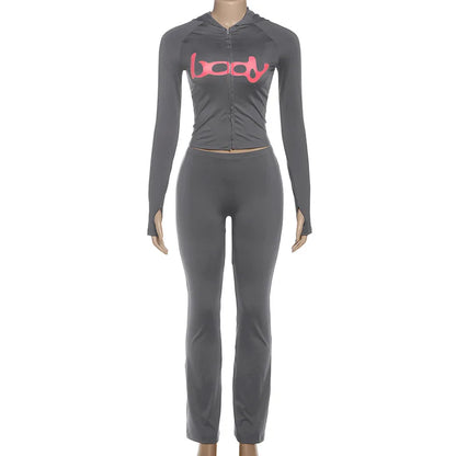 Joskaa Hooded Long Sleeve Two Piece Set - two piece set image 6