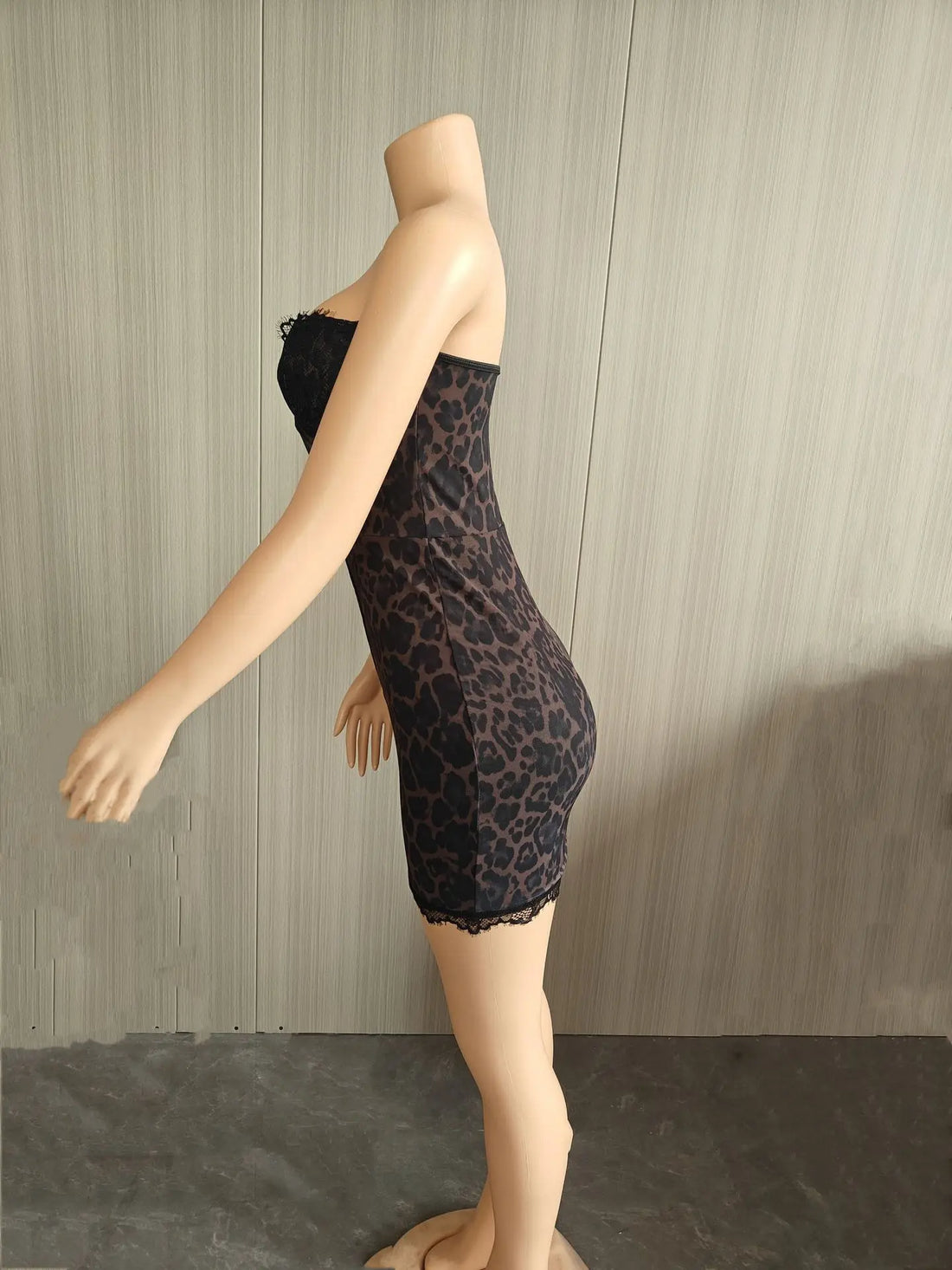 Joskaa Leopard Print Strapless Bodycon Dress - bodycon dress image 3