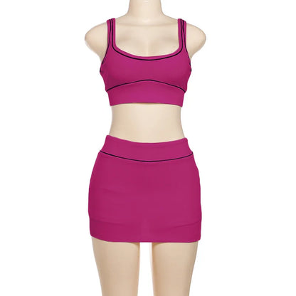 Wholesale Women's Knit Crop Ribbed Two Piece Set