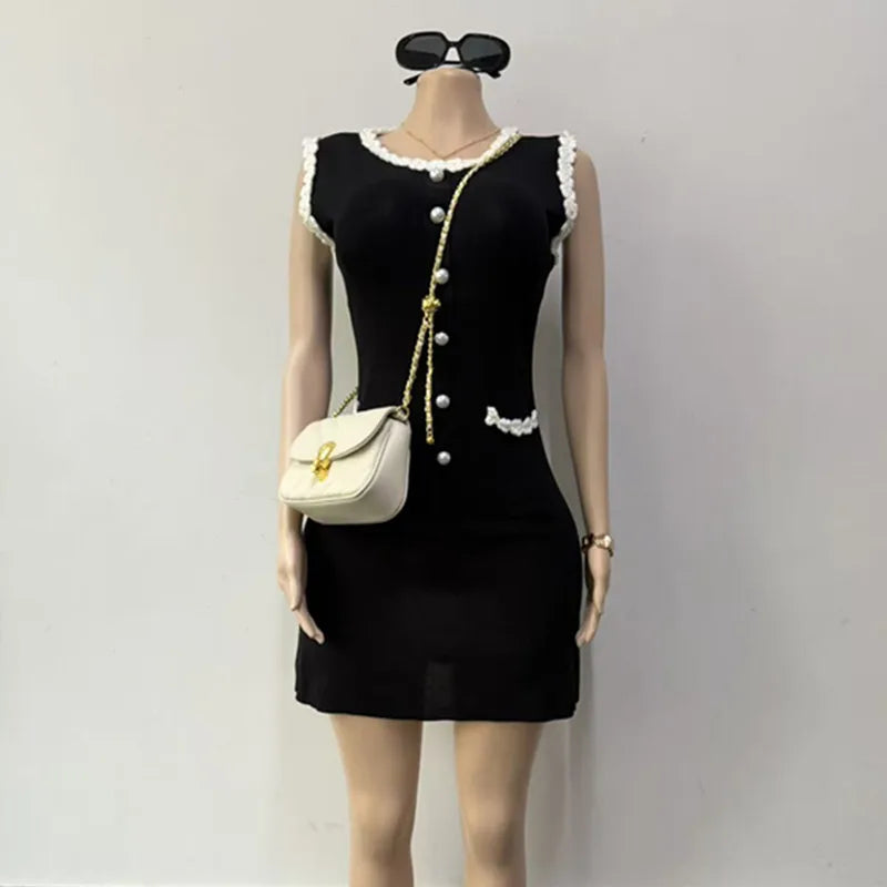 Joskaa Ribbed Knit Sleeveless Bodycon High Waist Dress - dress image 6