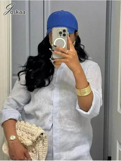 Women's Long Sleeve Comfort Lapel Full Two Piece Set White – Front View