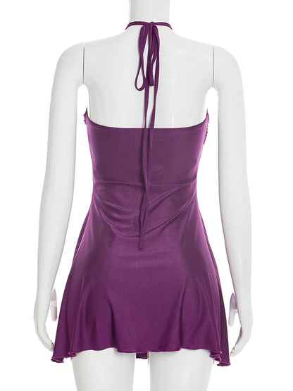Joskaa Halter Sleeveless Bodycon Mini Dress - mini dress image 4