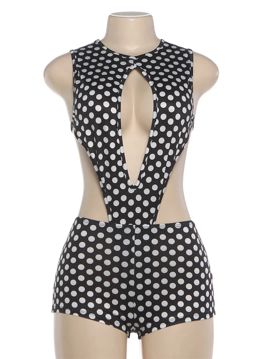 Joskaa Polka Dot Sleeveless Two Piece Set - two piece set image 2