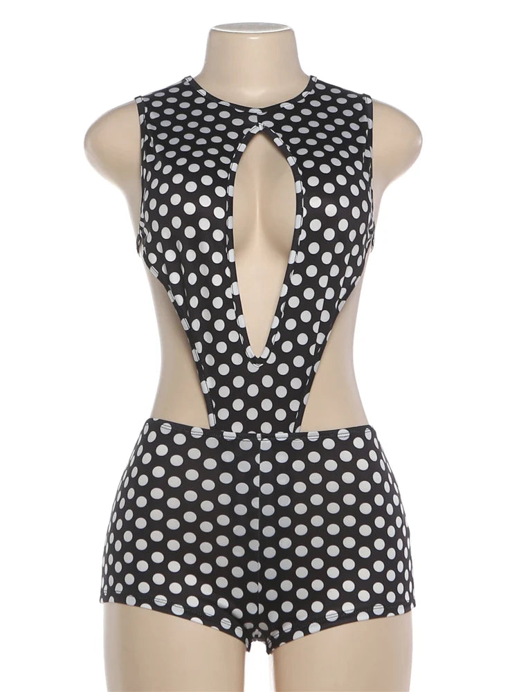 Joskaa Polka Dot Sleeveless Two Piece Set - two piece set image 2