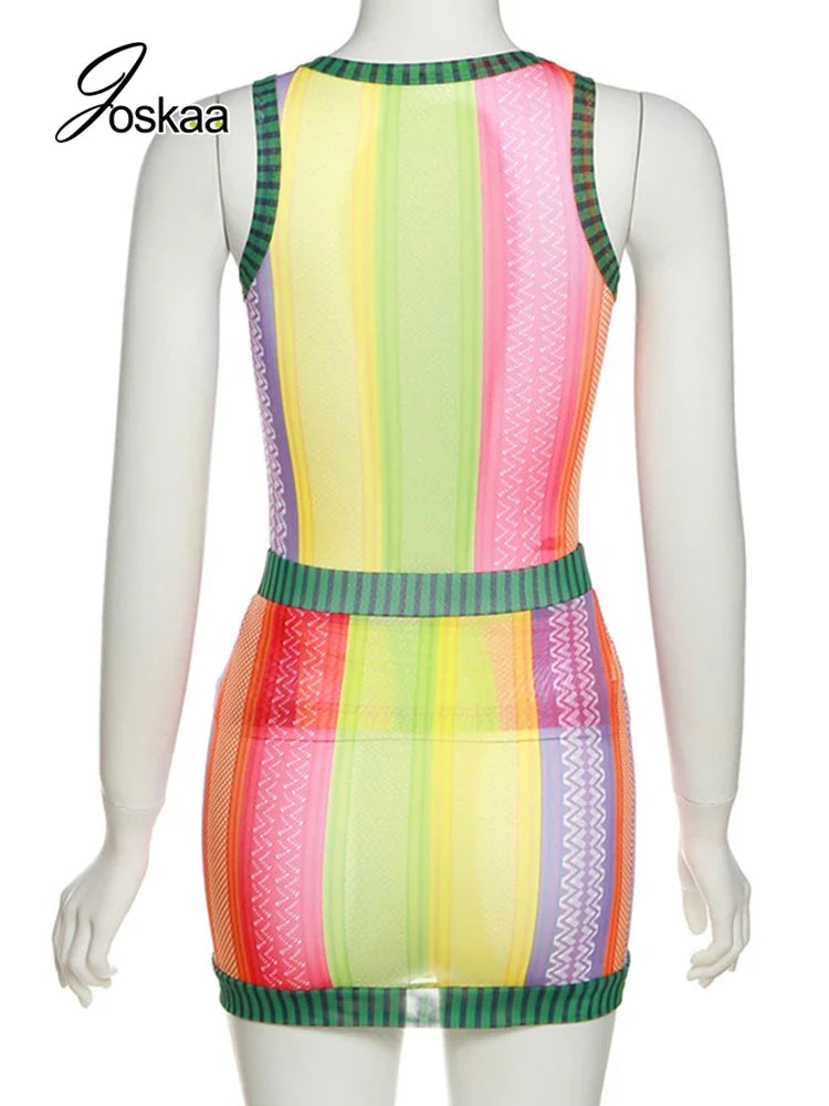 Women's Mesh High Waist Mini Two Piece Set 200003699 – Detail View