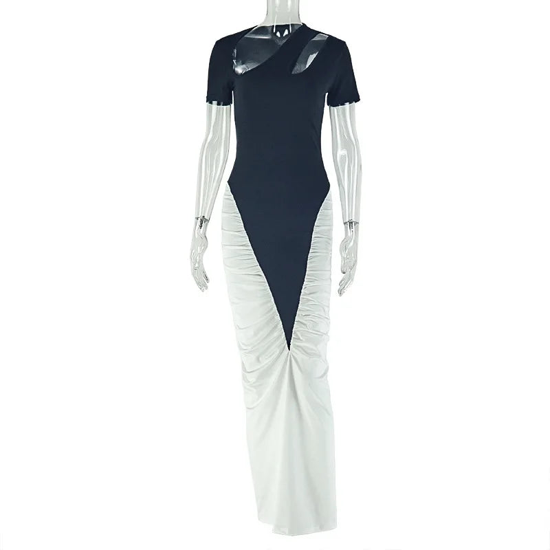 Joskaa Cutout Short Sleeve Bodycon Maxi Dress - maxi dress image 5