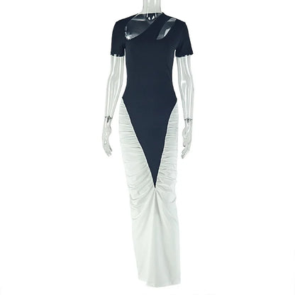 Joskaa Cutout Short Sleeve Bodycon Maxi Dress - maxi dress image 5