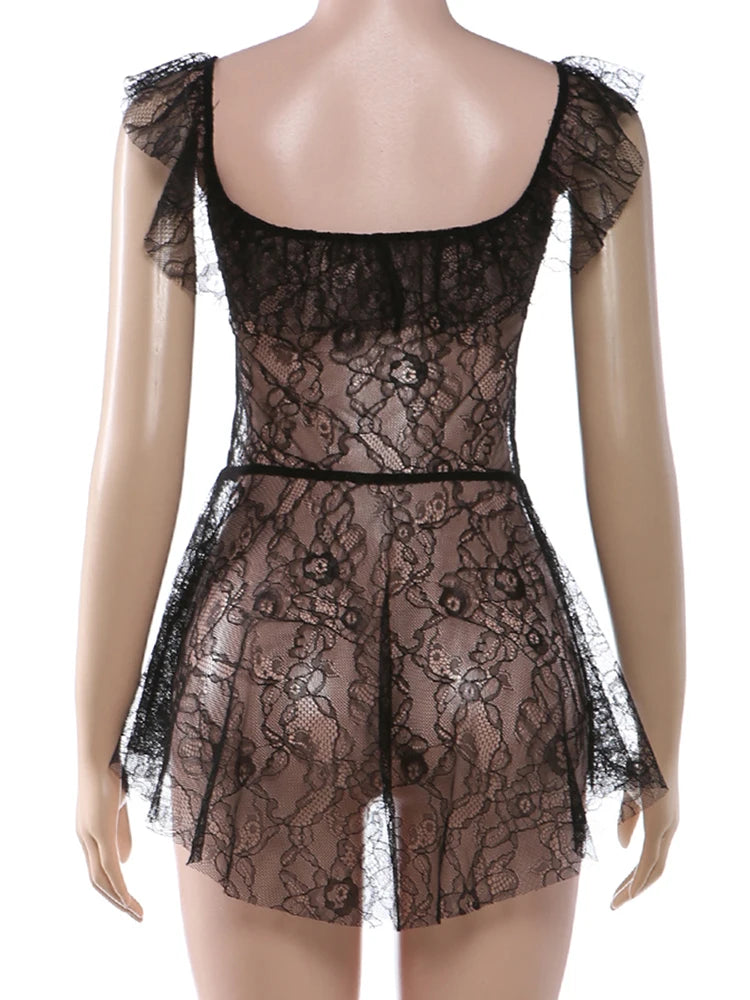 Joskaa Mesh Sleeveless Bodycon Mini Dress - mini dress image 4