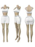 White Shorts Suit