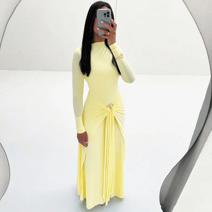 Wholesale Women's Long Sleeve Bodycon Maxi Dress