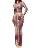Brown Snakeskin