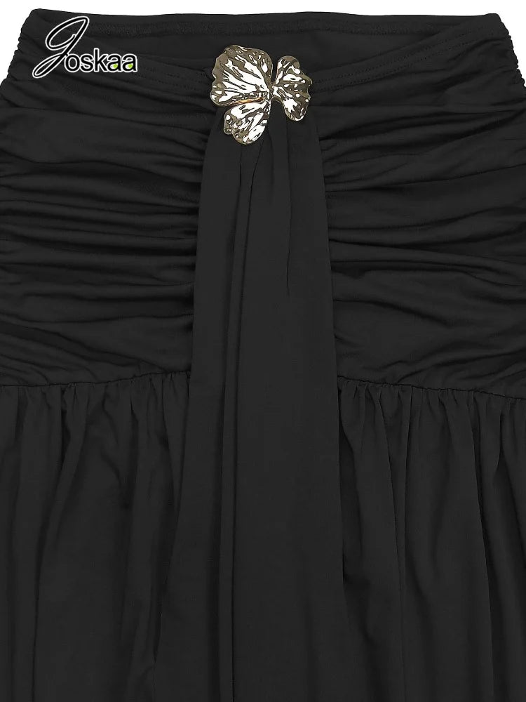 Women's Ruched One Shoulder Two Piece Set - Detail View 5
