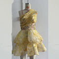 One Shoulder Yellow