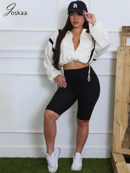 Wholesale Women's Zip Color Block Two Piece Set Yellow – Front View