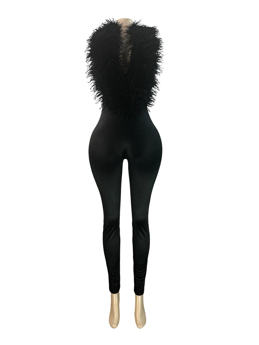 Joskaa Backless Halter Bodycon Romper - romper image 2