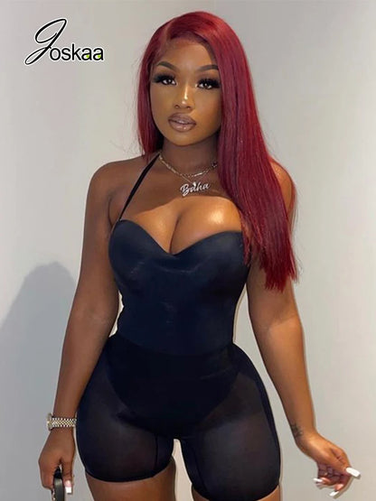 Wholesale Women's Mesh Sleeveless Two Piece Set 29 – Side View