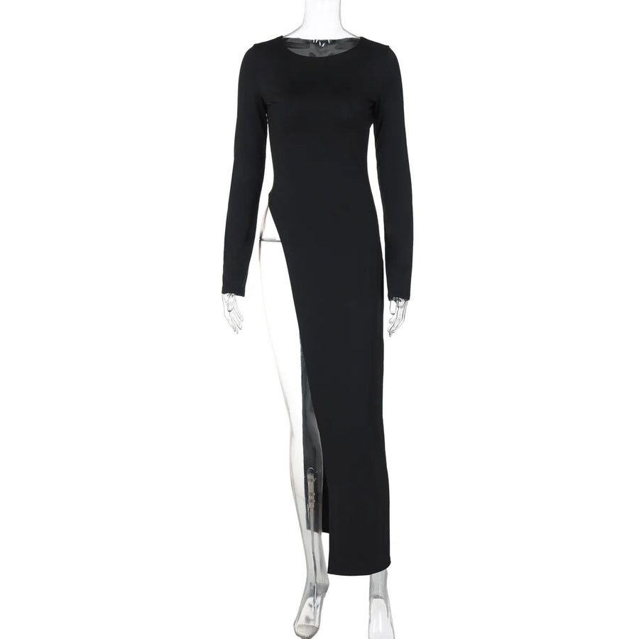 Wholesale Women's Long Sleeve Bodycon Maxi Dress