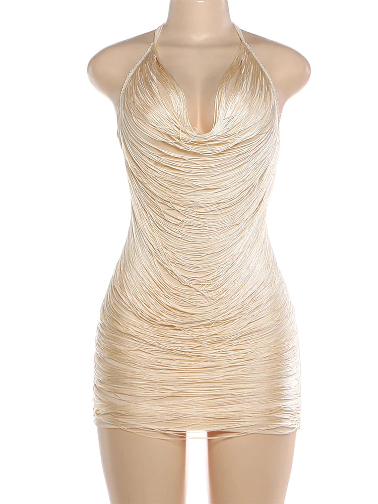 Joskaa Backless Halter Bodycon Mini Dress - mini dress image 2