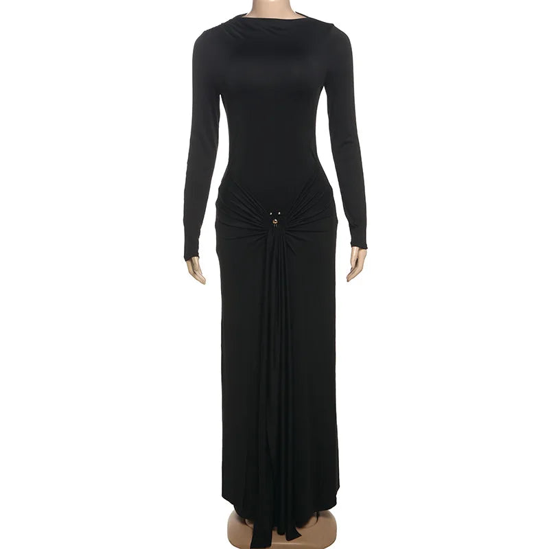 Wholesale Women's Long Sleeve Bodycon Maxi Dress