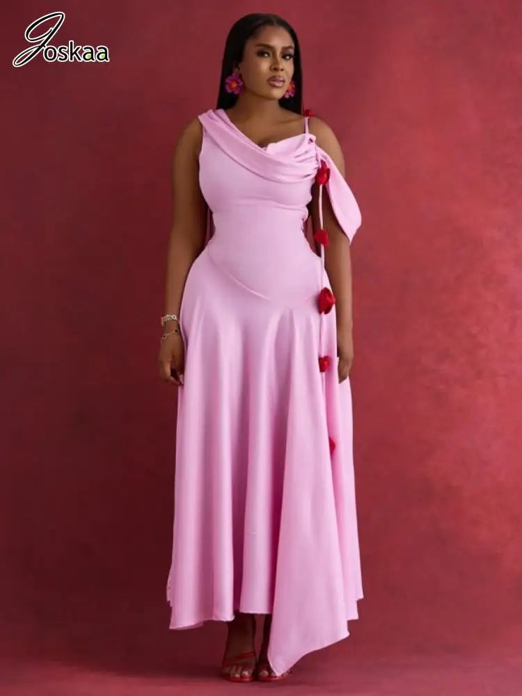 Women's Floral Print Sleeveless Maxi Dress – Women's Fashion Wholesale – Front View
