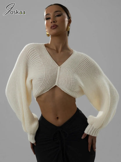 Women's Knit Long Sleeve Ribbed Irregular Knitted Top – Women's Fashion Wholesale – Front View