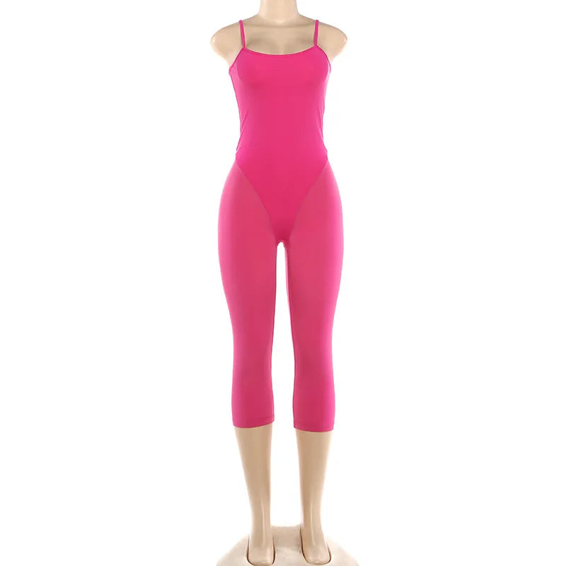 Wholesale Women's Backless Crop Bodycon Romper