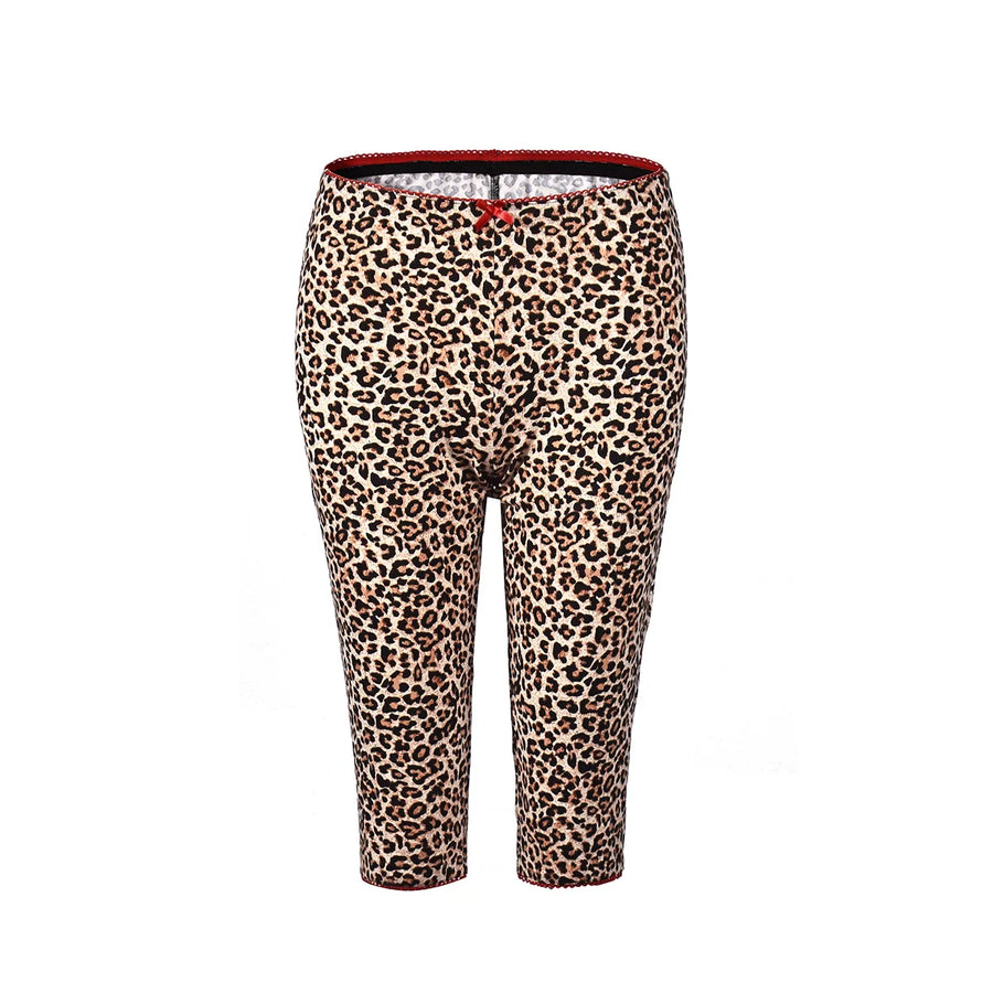Women's Leopard Print Lace Bodycon Pants - Additional View 7